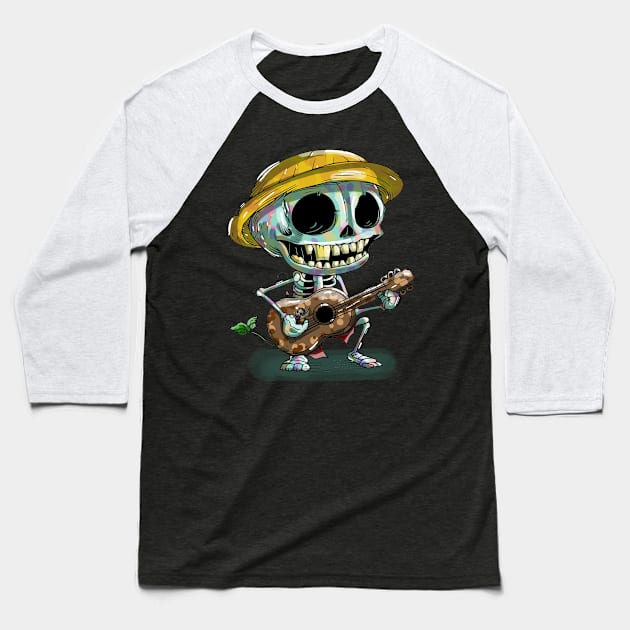 Skeleton Baseball T-Shirt by siriusreno